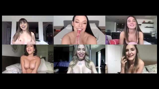 LanaRhoades Zoom会议狂野淫趴!被同事轮番爆操内射