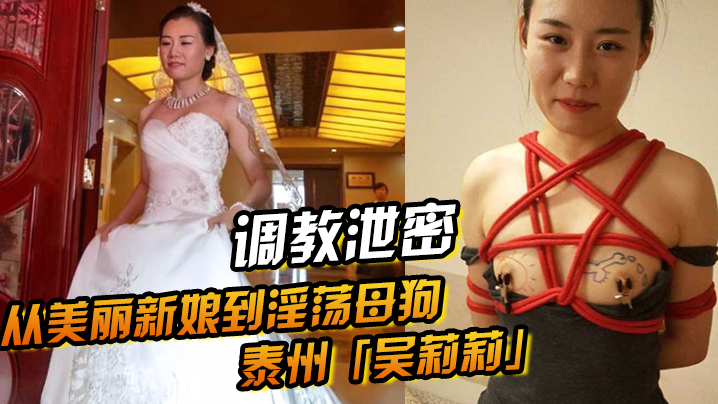 泰州人妻吴莉莉:新婚调教全程泄密,从清纯新娘爆操成淫荡母狗